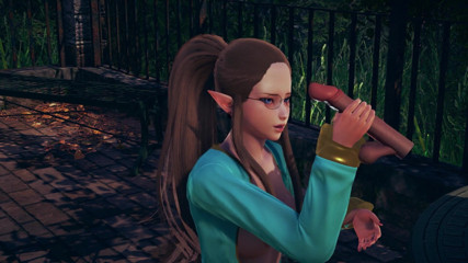Waifu club 3D: Asked an elf girl to jerk off a big cock