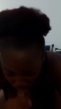 Hungry Young Sexy Ebony Girl Came After Work and She Immediately Pounced on the Big Cock - Jhodez1