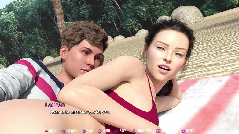 3D Cartoon Porn: College kings 153 - alex fingering dan ngentot sama lauren di pantai...