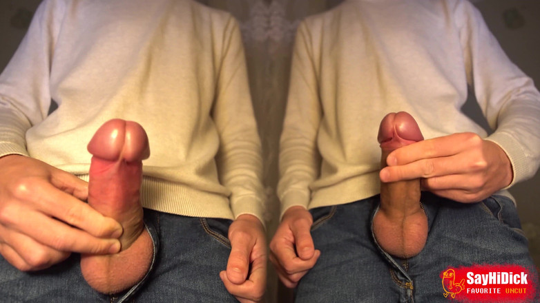 Mikel Prado: Два сводные брата и их необрезанный большой член перед камерой - двойное видео