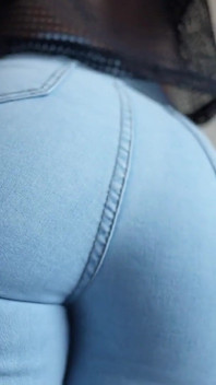 청바지 얼굴 앉아 POV! 오지는 후장 청바지