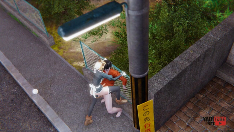 Yaoitube: Yaoi - сексуальну покоївку-кішку трахають на публіці