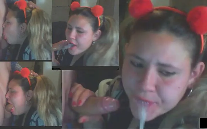 Naomi Simon: Argentinian Blonde Humiliated on Webcam - Deepthroat