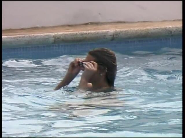 Lucky Cooch: Lovely tanned girls on the swimming pool