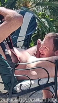 Stepdaddy Jay Taylor Gets Backyard Blowjob