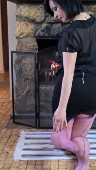 Orgasm at the hearth
