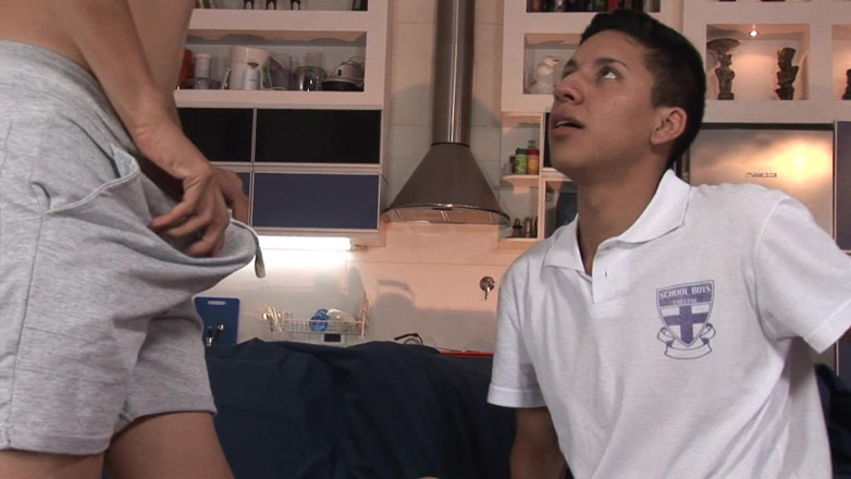 Bad Boyz: Two sweet and sweat teen boys in their anal hump