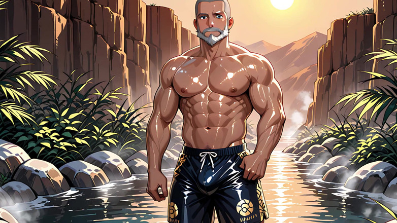 Erotic Man: Porno, des hommes musclé se mélangent des bosses softcore