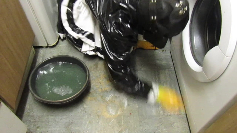 Lilly Disgrace: Worthless Sissy Scrubbing Filthy Floor