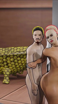 COCKIZILLA PŘÍBĚHY ČÁST 3 - Alicia Sif dostala Aaron tvrdě a je vrážena zezadu v koupelně s velkým ptákem.