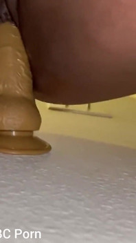 Riding Mounted Dildo Bouncing My Huge Booty Intense Squirting Orgasms