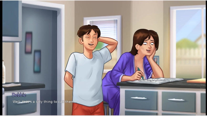 XXX Games Bunk: Summertime Saga - Debbie 샤워와 젖꼭지 슬립