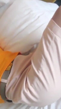 A sexy Asian flight attendant fucks on her layover