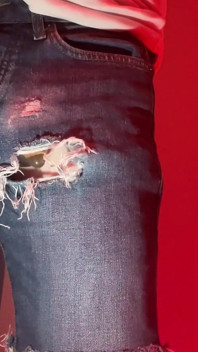 Amateur Boy Pissing in a Condom