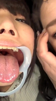 Subjective! Lesbian Appreciation Club Double Virtual Lesbian Tongue Kissing: Niina Fuji and Kurumi Tamaki
