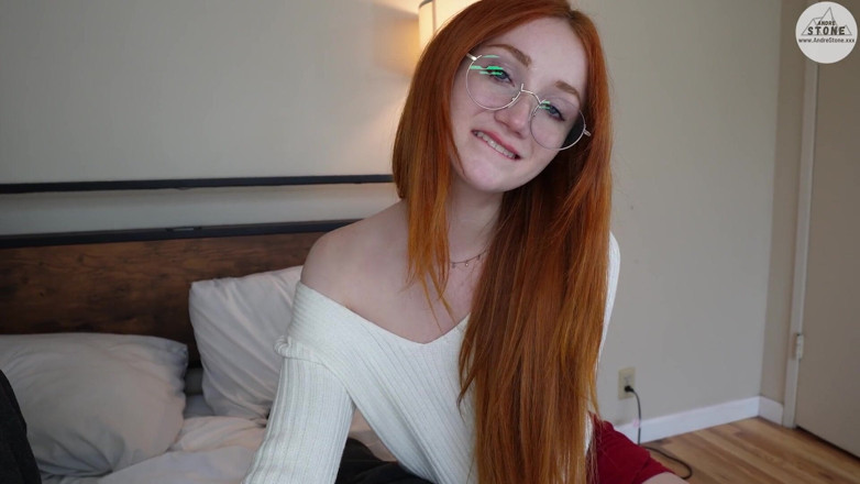 Andre Stone: Crazy Sexy Redhead Ex Scarlet Skies Sneaks in &amp; Seduces You
