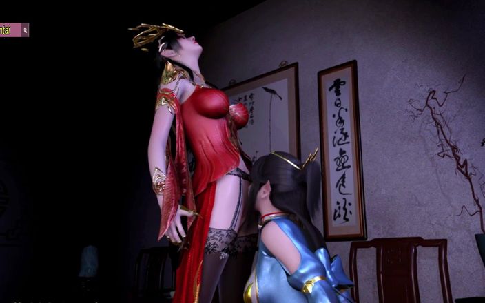 Soiyu Hentai: Medusa Queen и Feng Qing Yi Соблазняют - 3D анимация