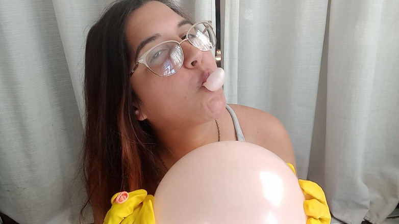 Bunny Looner: Guanti in lattice bubblegum e di palloncino - Bunny Looner