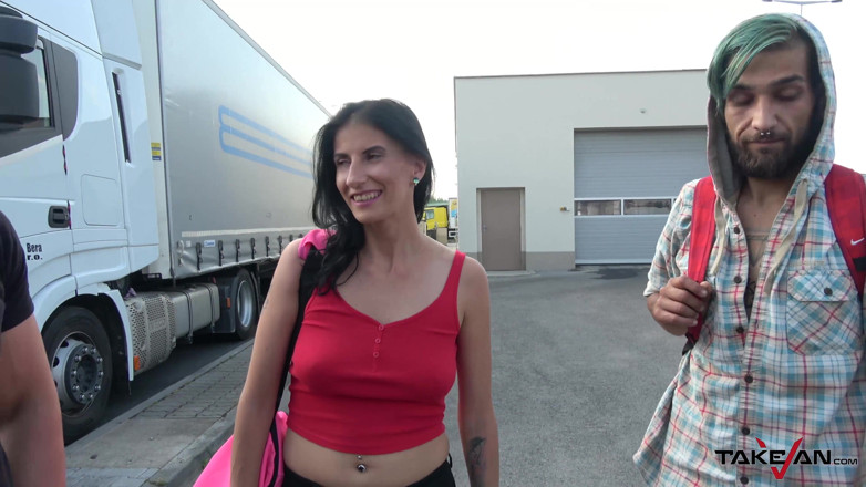 Take Van: She will get a ride, but not without jizz on...