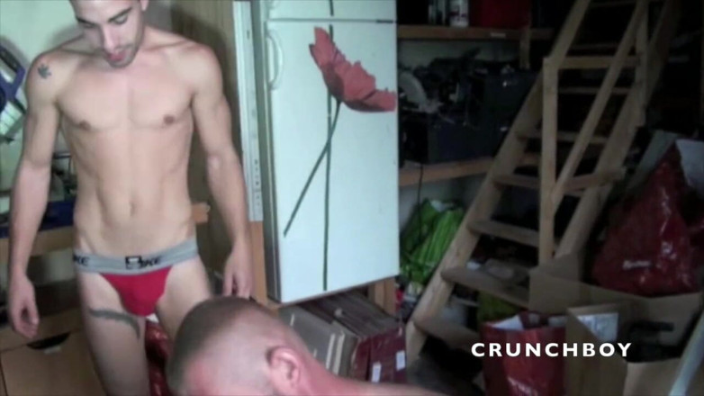 Sex humiliation with french lads: Josh Milk bị gấu đụ với con cu to