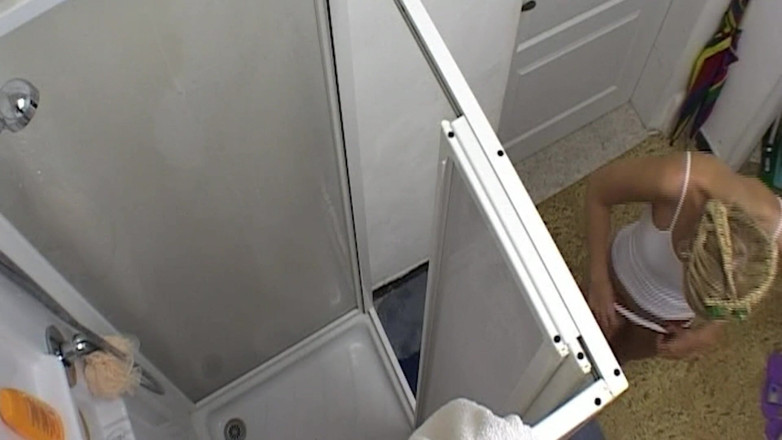 THAGSON 18+: Two Blondes Wet Shower Touching and Body Play