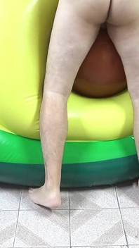 Flotador inflable de aguacate