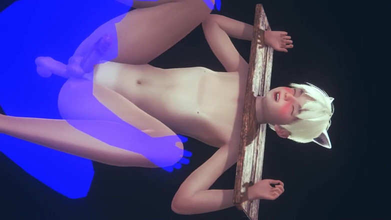 Yaoitube: Yaoi femboy - seksi neko femboy sert seks bölüm 1