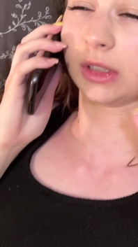 The Slut Is Talking to the Boss on the Phone While She Is Being Fucked.