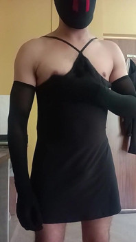 My Roommate Playing with Her Sexy Cock and Injoy
