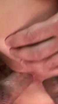 Massive Toys Stretch the Brunette Enough to Have Two Cocks Creampie Her Bum and Pussy