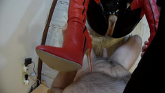 Mature_cunt: En primer plano - botas catsuit provoca y corrida