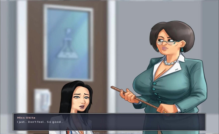Hentai World: Summertime saga - giáo viên khoa học và thắt lưng âm hộ...