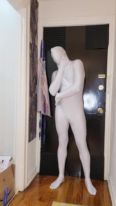Kennie Jai: Kenniejai nosí Whte Spandex a Cums