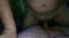 CoupleXXX: V sexy kombinéze se spermatem na zádech