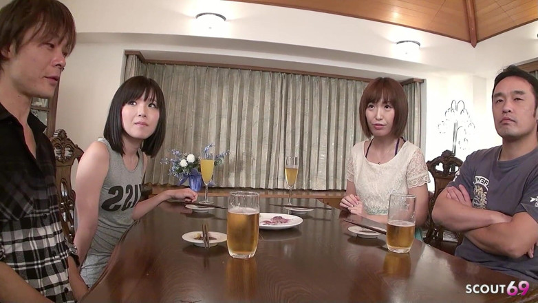 Asian porn collection: Skinny Japanese Teens Fucked Hard in Foursome Uncensored and Get...