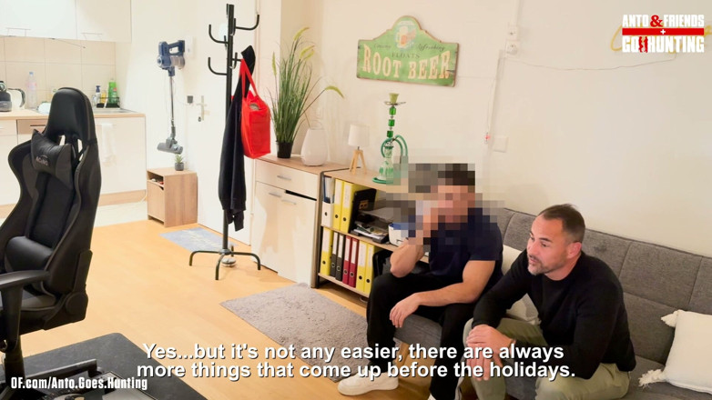 AntoGoesHunting: Straight Turkish Friend Cums in Married German Guys Mouth After...