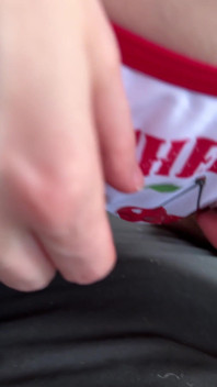 A quick peak at my sheer cherry t-shirt 