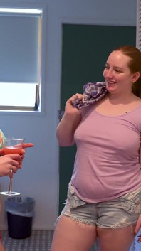 Naughty Lesbian Redheads with Pierced Nipples Enjoy Pussy Licking and Fisting in the Bedroom