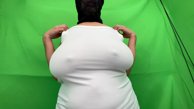 VeeVee Vixen: 4K Tease Huge Hucow Tits Milked and Tied