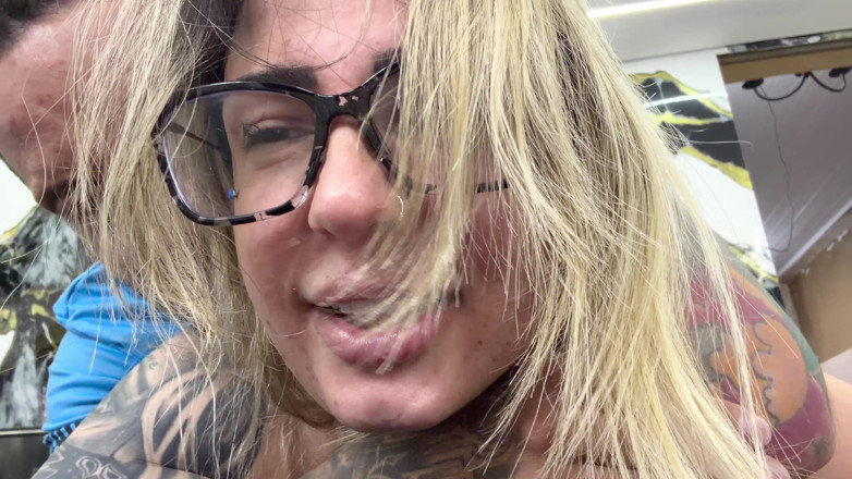 Couple dna: Nerdy Girl Feels the Cuckold's Cock for the First Time...