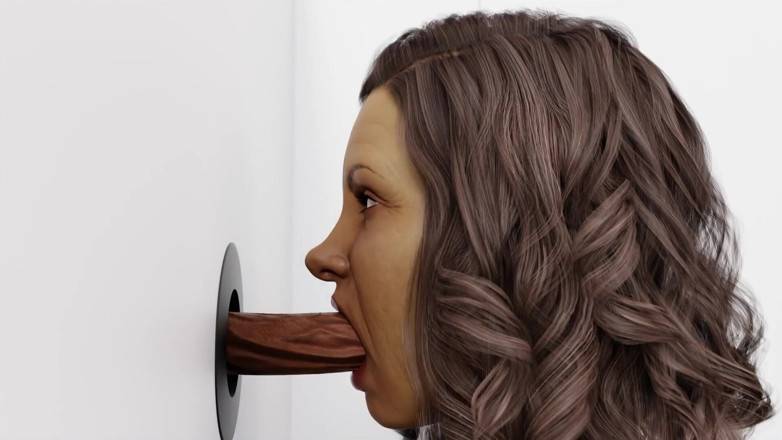 Wraith ward: Mature Milf bathroom gloryhole blowjob