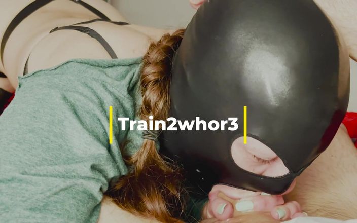 Train 2 whore: Nr.13 Deepthroat-Training, tonton pantatku. Aku suka nyepong kontol suamiku.