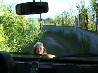 European Classics: Cute blonde drilled in a van