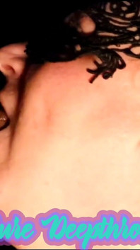 Reine halsfick schlampige kehle ficken, sperma-gesicht, mundschlucken