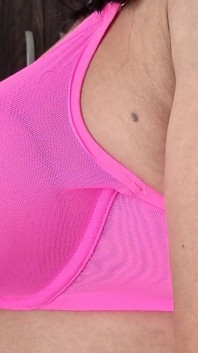 Pink Seethrough D Cup Bra