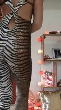 Splits Training Leopard Print Tease Day 3