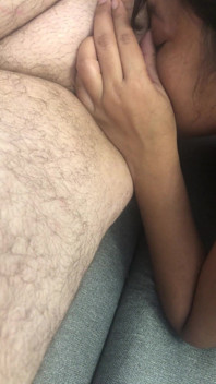 Indonesian Slut Licks Dick and Balls
