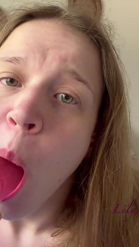 POV Naughty Stepdaughter Says Provocative Things and Encourages Hard