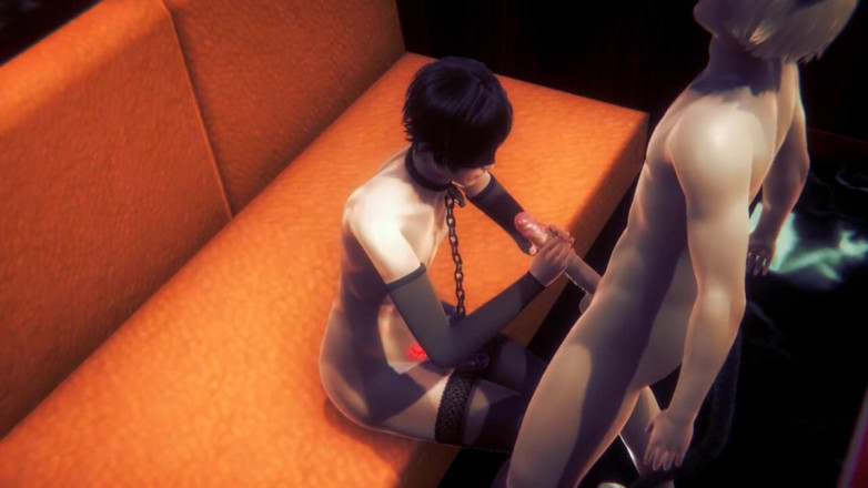 Yaoitube: Yaoi Femboy - Kagesato Handjob a Big Dick