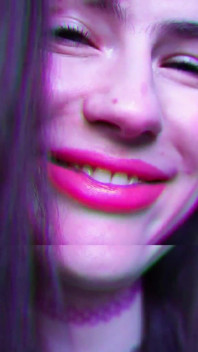 Rosa lippenstift-kuss